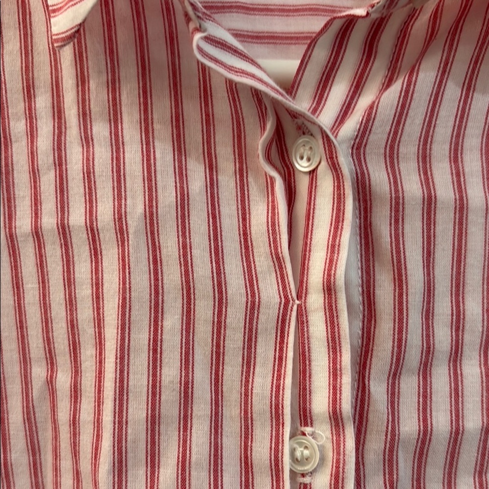 XIRENA stripped button down Shirt size M - Picture 4 of 11